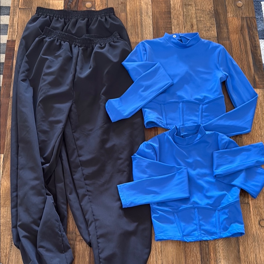 Balera Blue and Black Duo Dance Costume